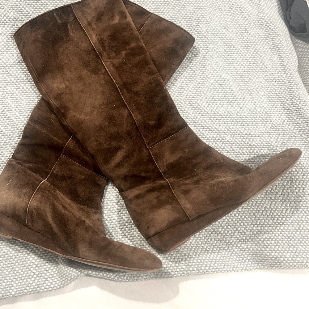 loeffler randall brown suade boots